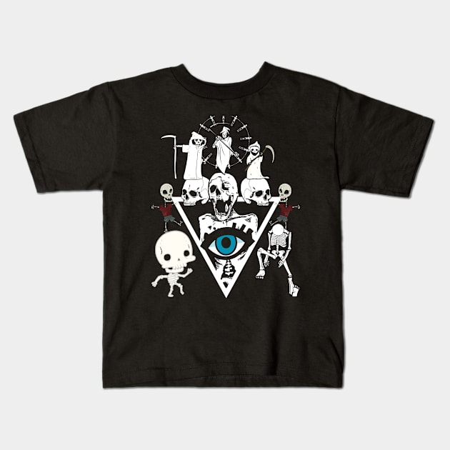 Ghost Family Kids T-Shirt by Royalswisss